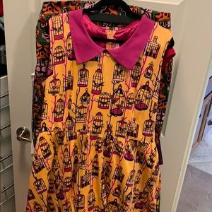 Pinup girl clothing 2X bird cage dress
